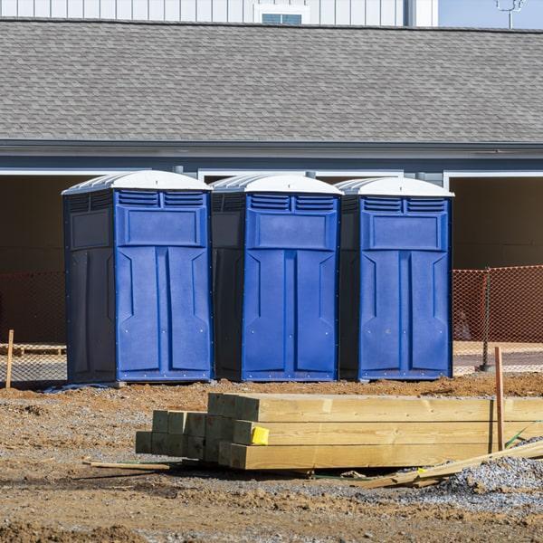 Heavy-duty construction site porta potty in Parma Heights, Ohio