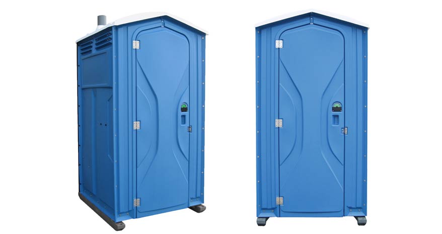 Long-term porta potty units on site in Parma Heights, Ohio